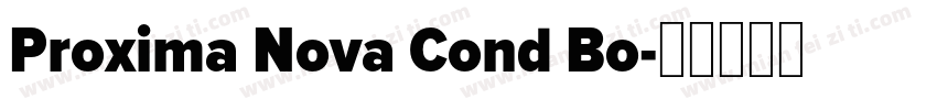 Proxima Nova Cond Bo字体转换